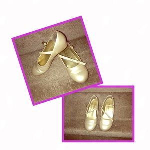 Gold Nina Mary Jane shoes, Toddler 11M